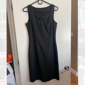 Cocktail little black dress with bow